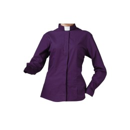 SKPT019  製作聖服 基督教服飾 長牧師襯衫 純棉修身女款襯衣  牧師襯衫製造商 SKPT019  製作聖服 基督教服飾 長牧師襯衫 純棉修身女款襯衣  牧師襯衫製造商